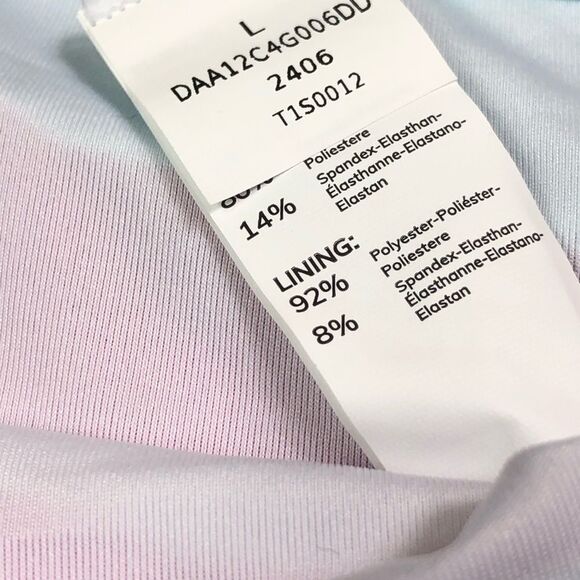 Cupshe Pink Blue Color Block Bikini Set - Picture 8 of 10